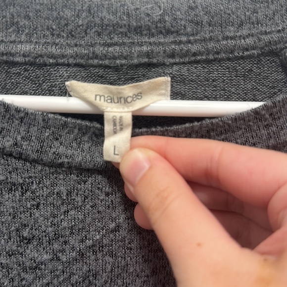 Maurices Long Sleeve Striped Shirt Size L - Picture 6 of 6